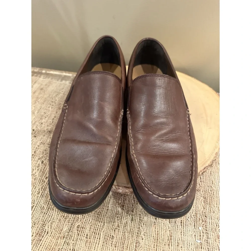 Cole Haan Shoes Mens 14M‎ Santa Barbara Twin Gore II Loafer Leather C25937 Brown